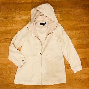 Jones New York White Rain Coat